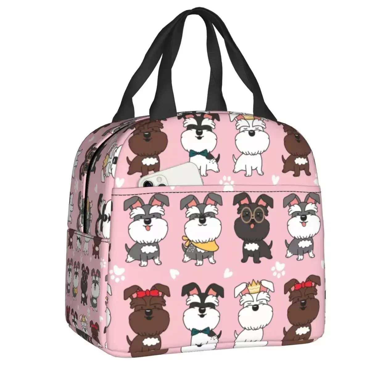 2024 New Kawaii Miniature Schnauzer Dogs Insulated Lunch Bags Animal Thermal Cooler Food Lunch Box Outdoor Camping Travel
2024 New Kawaii Miniature Schnauzer Dogs Insulated Lunch Bags Animal Thermal Cooler Food Lunch Box Outdoor Camping Travel