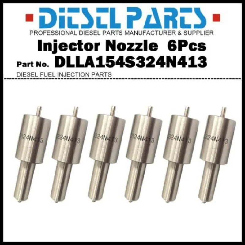 

6x Injector Nozzle DLLA154S324N413 for ISUZU N F Series 4BD1 4BG1 6BG1 6BD1 6BB1