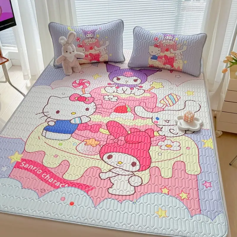 Cute Hello Kitty Kawaii Anime Summer Bed-Mat for Summer Cartoon Sanrio Machine Washable Cool Air Conditioning Mat Girl Gift
Cute Hello Kitty Kawaii Anime Summer Bed-Mat for Summer Cartoon Sanrio Machine Washable Cool Air Conditioning Mat Girl Gift