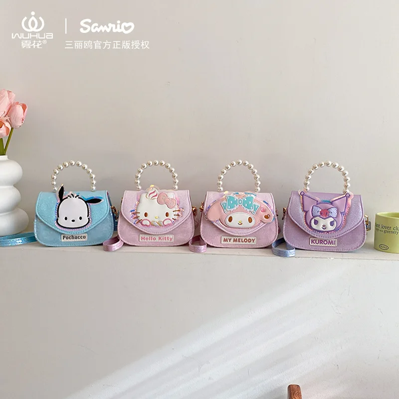 Милая Детская сумка-тоут Sanrio Kuromi Hello Kitty Melody, сумка через плечо, кошелек для монет с куклой принцессы, сумка через плечо с жемчугом для девочек, детский подарок
Милая Детская сумка-тоут Sanrio Kuromi Hello Kitty Melody, сумка через плечо, кошелек для монет с куклой принцессы, сумка через плечо с жемчугом для девочек, детский подарок