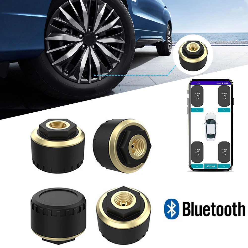 Car Tire Pressure Monitoring System TPMS External Sensor Motorcycle Tyre Pressure Monitor Bluetooth 5.0 Compatible Android/IOS
Car Tire Pressure Monitoring System TPMS External Sensor Motorcycle Tyre Pressure Monitor Bluetooth 5.0 Compatible Android/IOS