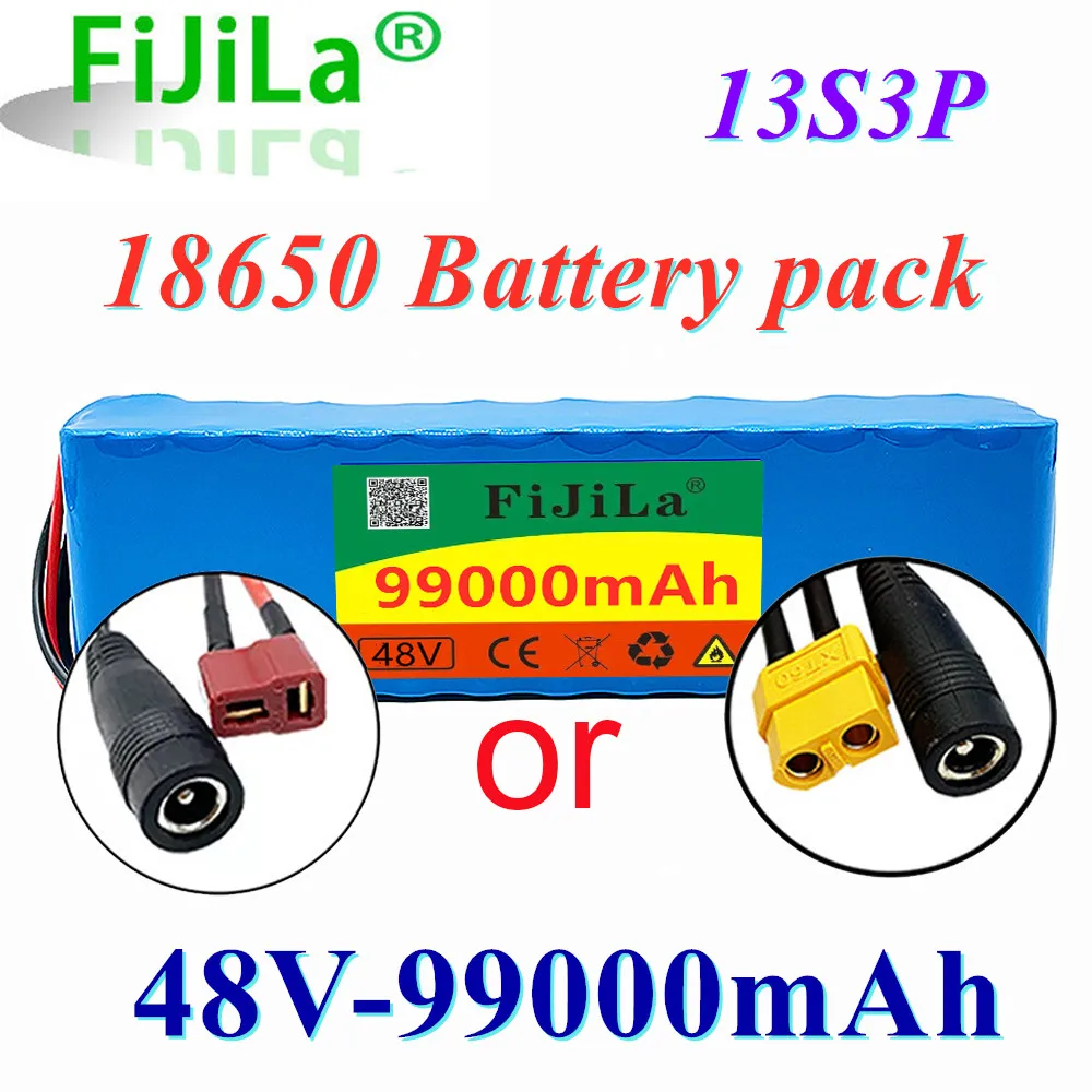 13S3P 48V 99Ah 1000W 99000mAh Lithium ion Battery Pack, E-bike Electric bicycle Scooter with BMS
13S3P 48V 99Ah 1000W 99000mAh Lithium ion Battery Pack, E-bike Electric bicycle Scooter with BMS
