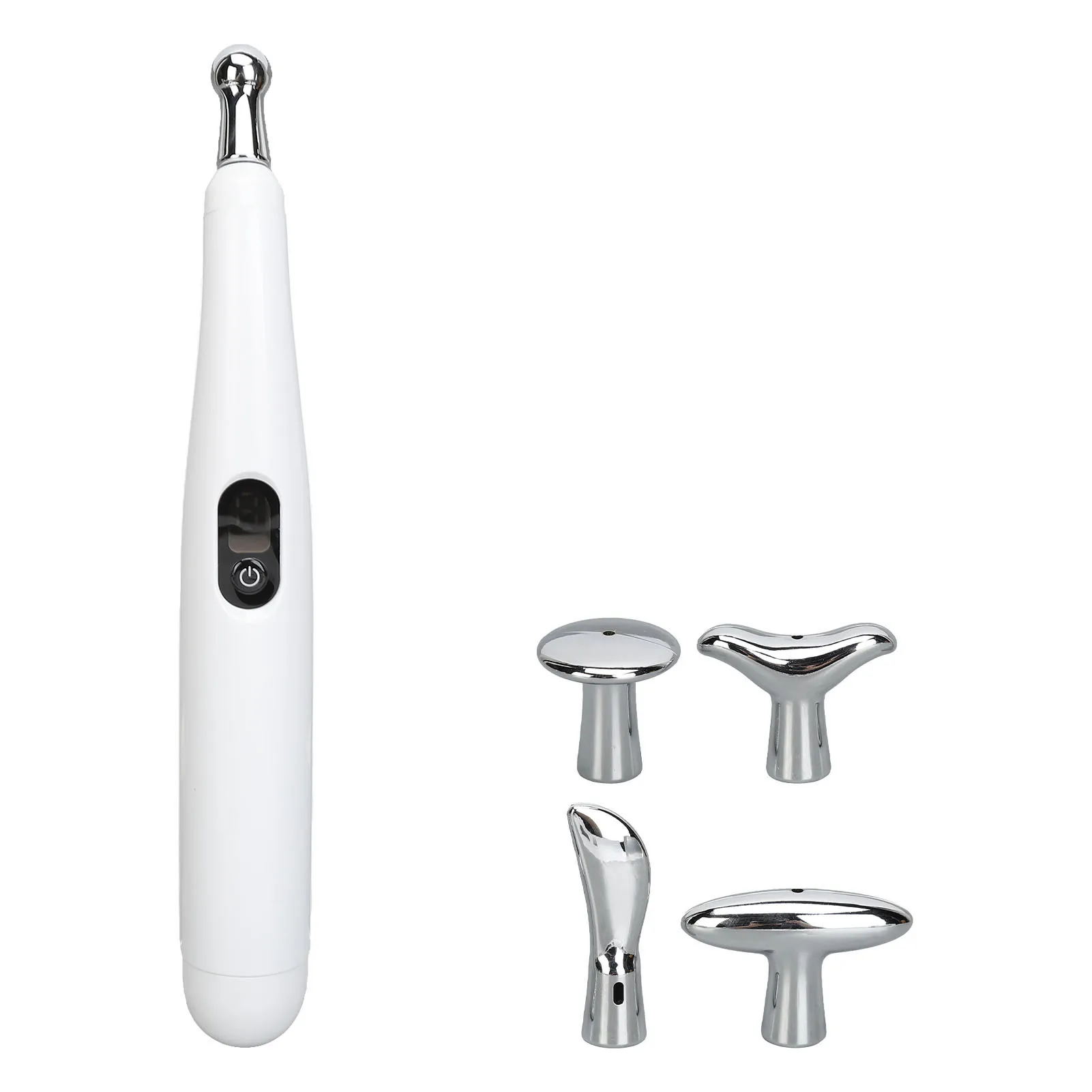 Meridians Massage Pen Increase Circulation 5 in 1 9 Levels Strength Electric Acupoint Massage Pen with 5 Heads for Body Massage
Meridians Massage Pen Increase Circulation 5 in 1 9 Levels Strength Electric Acupoint Massage Pen with 5 Heads for Body Massage