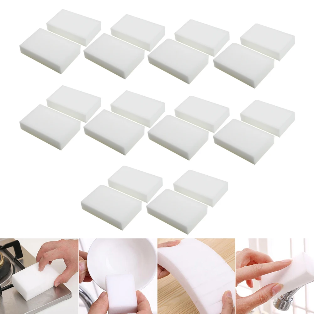 20PCS Sponge Eraser Cleaning Melamine Multi-functional Foam Cleaner Household Cleaning Tools And Accessories 10*6*2cm
20PCS Sponge Eraser Cleaning Melamine Multi-functional Foam Cleaner Household Cleaning Tools And Accessories 10*6*2cm