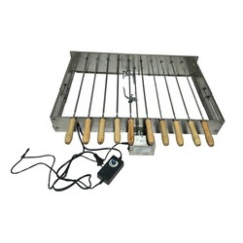 

portable electric stainless steel BBQ skewer roasting rack for barbecue