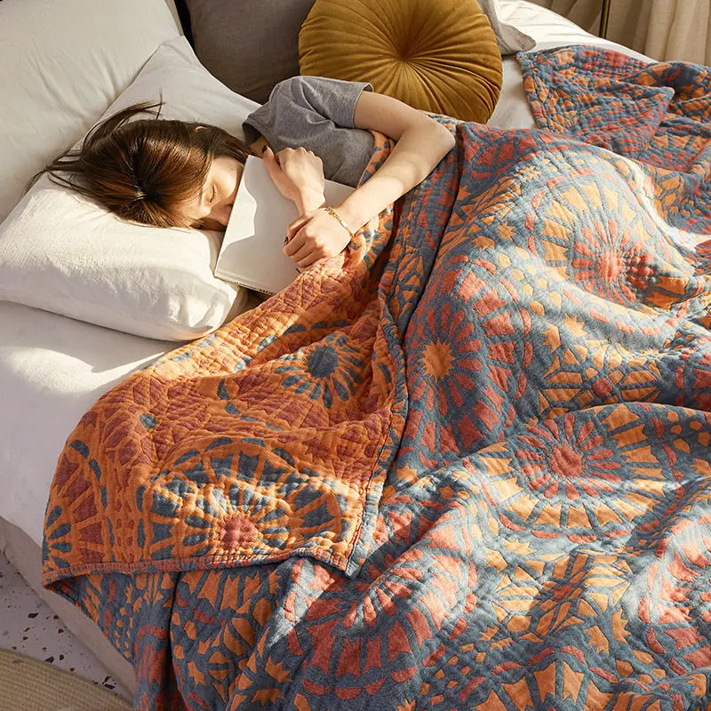 Cotton Double Bed Blankets Summer Pastoral Cotton Gauze Throw Blanket Towel Quilts Sofa Couple Blankets Bedspread Bed Cover
Cotton Double Bed Blankets Summer Pastoral Cotton Gauze Throw Blanket Towel Quilts Sofa Couple Blankets Bedspread Bed Cover