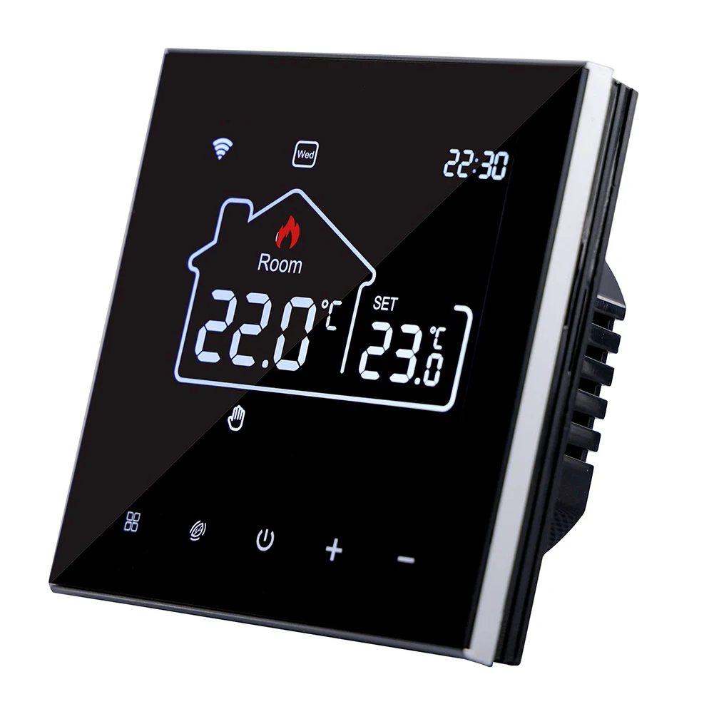 WiFi Smart Thermostat Smart Household Cleaning Tools Control Electric Heating External Sensor Room Temperature
WiFi Smart Thermostat Smart Household Cleaning Tools Control Electric Heating External Sensor Room Temperature