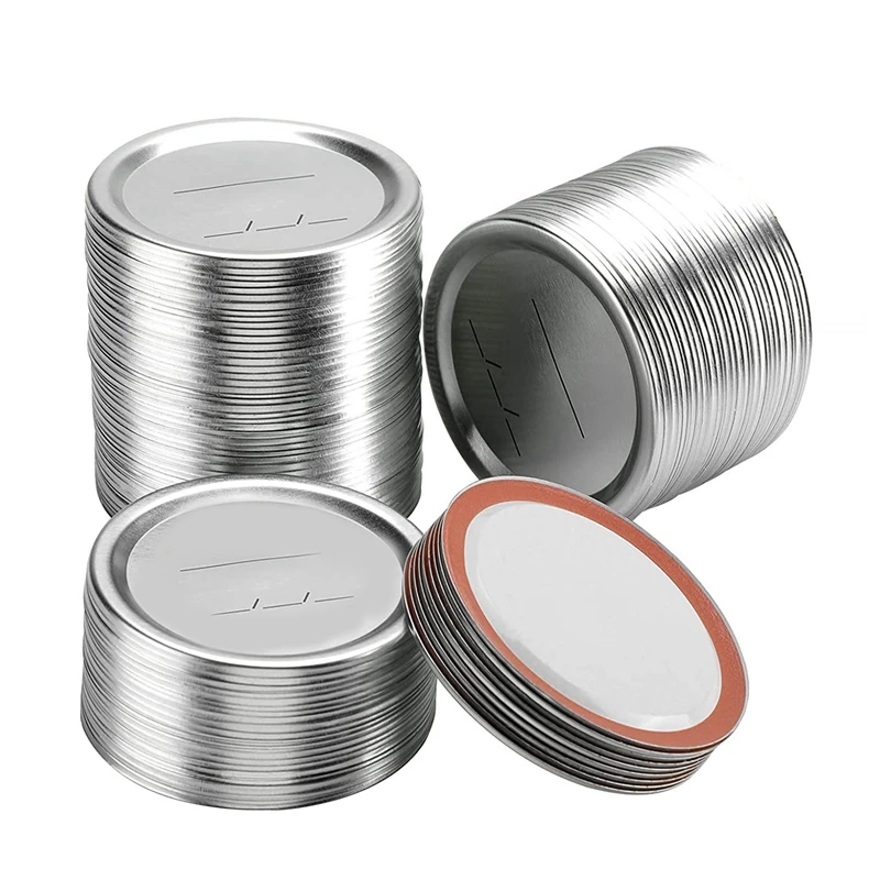 98 Count 70mm Regular Mouth Canning Lids for Ball and Kerr Canning Lids - Split-Type Metal Jar Lids for Canning
98 Count 70mm Regular Mouth Canning Lids for Ball and Kerr Canning Lids - Split-Type Metal Jar Lids for Canning