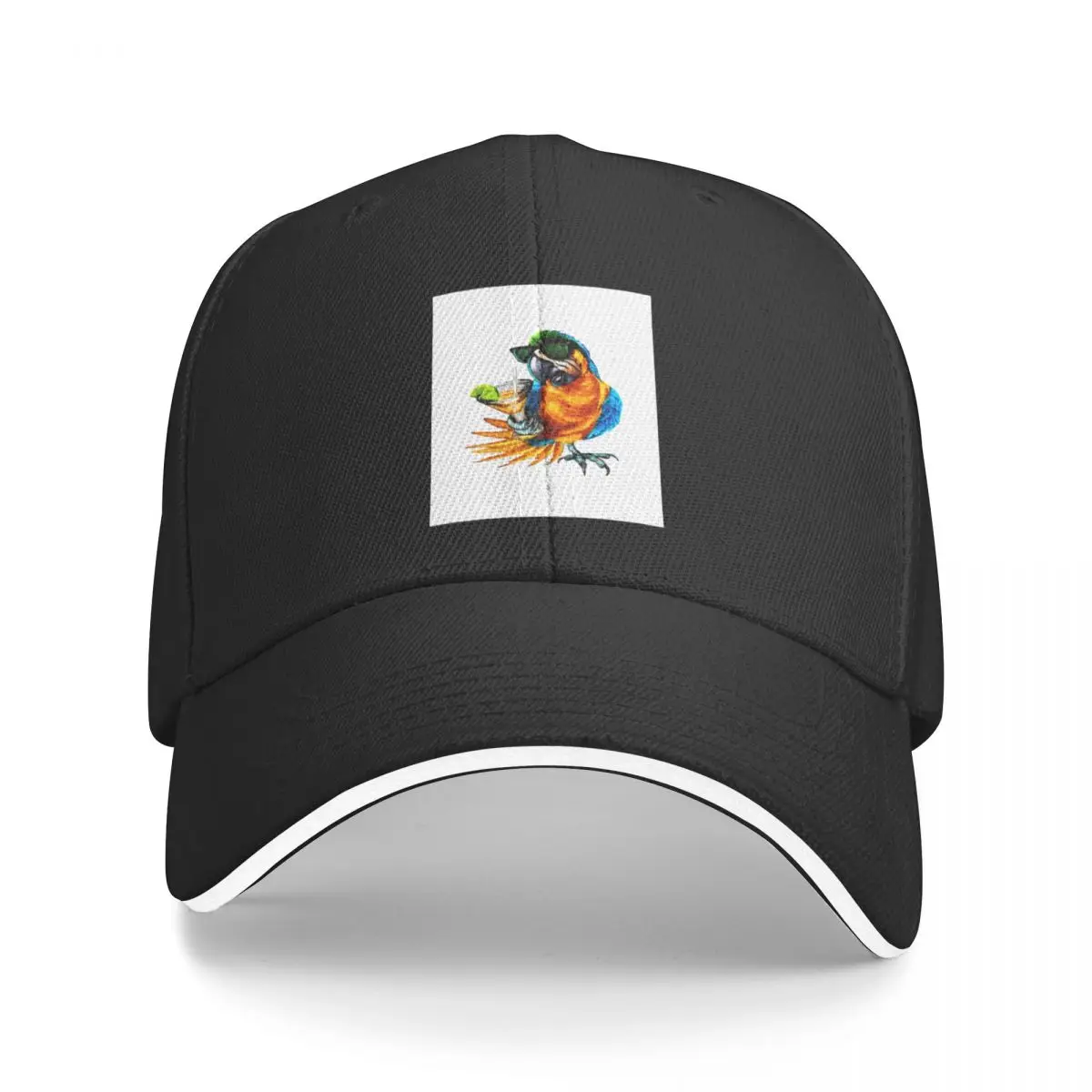 

New Parrot Heads in Paradise Graphic Baseball Cap Sunscreen sun hat cute Men Golf Wear Women's