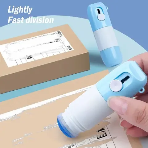 

Thermal Paper Correction Fluid with Unboxing Knife, Durable Thermal Paper, Data Identity Protection, Eraser