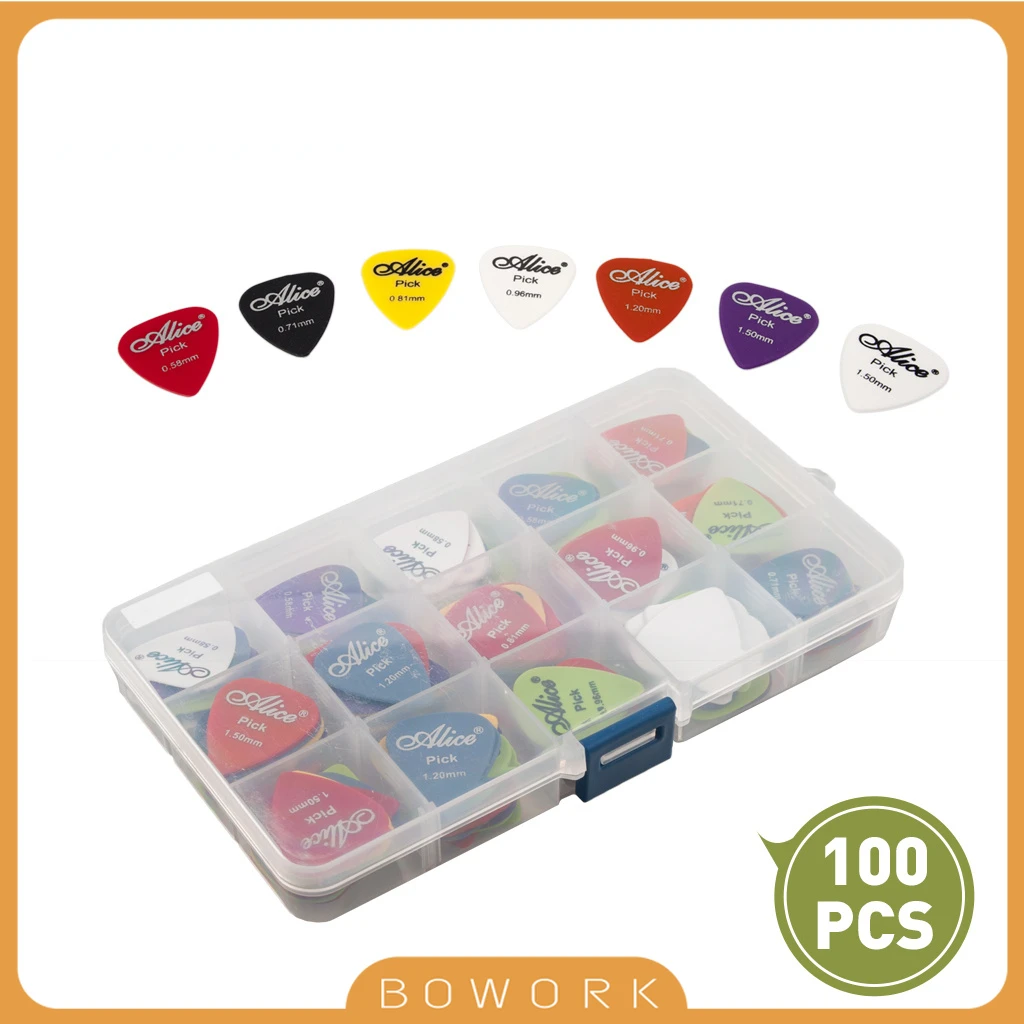 100PCS Alice Colorful Cellulod Acoustic Electric Bass Guitar Picks Pick Plectrum Various Bulk Ukulele Guitar Picks Bass Picks
100PCS Alice Colorful Cellulod Acoustic Electric Bass Guitar Picks Pick Plectrum Various Bulk Ukulele Guitar Picks Bass Picks