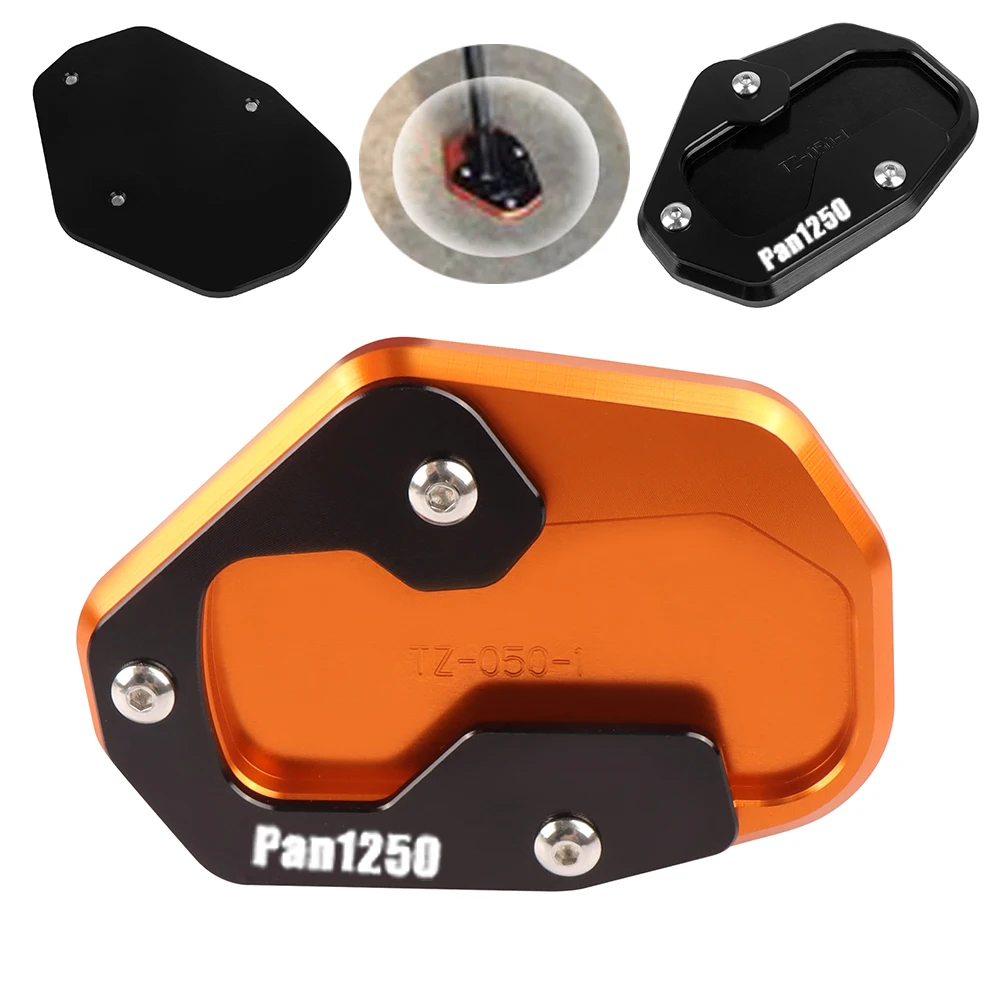 Motorcycle Kickstand Foot Side Stand Extension Pad Support Plate Compatible With Harley PAN AMERICA 1250 RA1250 S ADV 2020-2024 
Motorcycle Kickstand Foot Side Stand Extension Pad Support Plate Compatible With Harley PAN AMERICA 1250 RA1250 S ADV 2020-2024