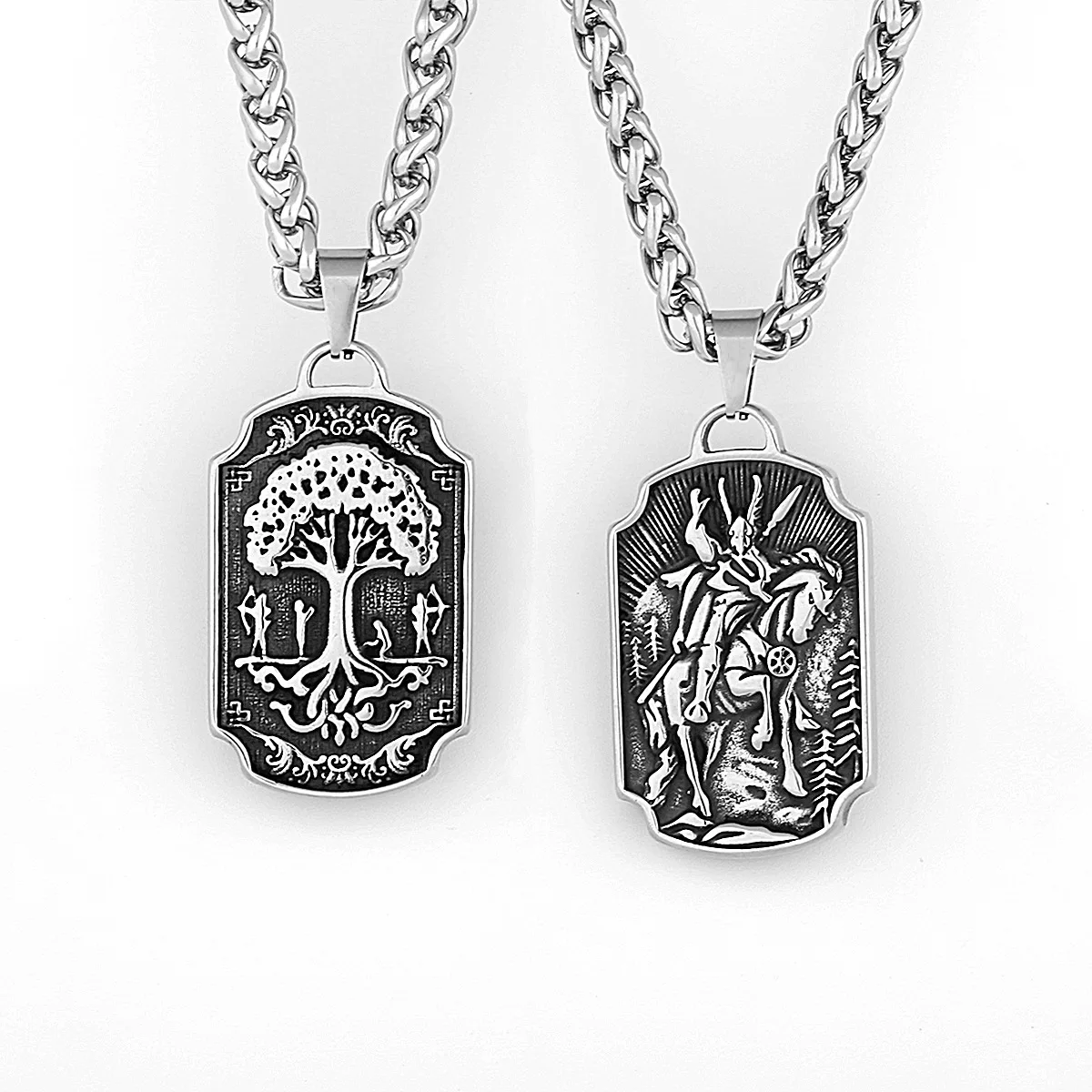 Nordic Viking Warrior Horse Life Tree Hip Hop Stainless Steel Pendant Necklace 
Nordic Viking Warrior Horse Life Tree Hip Hop Stainless Steel Pendant Necklace