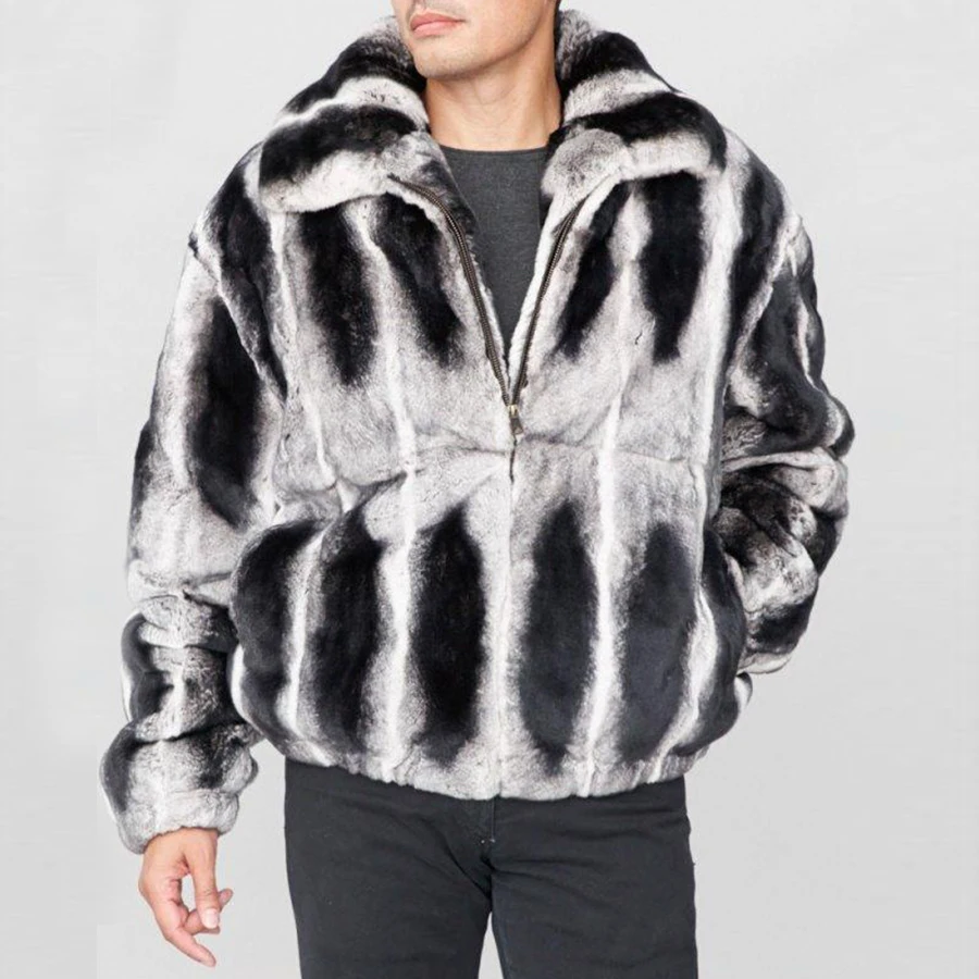 Fur Jacket Men Real Fur Coat Fashion Bomber Jacket Winter Natural Rex Rabbit Fur Outwear Warm Plus Size Jacket
Fur Jacket Men Real Fur Coat Fashion Bomber Jacket Winter Natural Rex Rabbit Fur Outwear Warm Plus Size Jacket