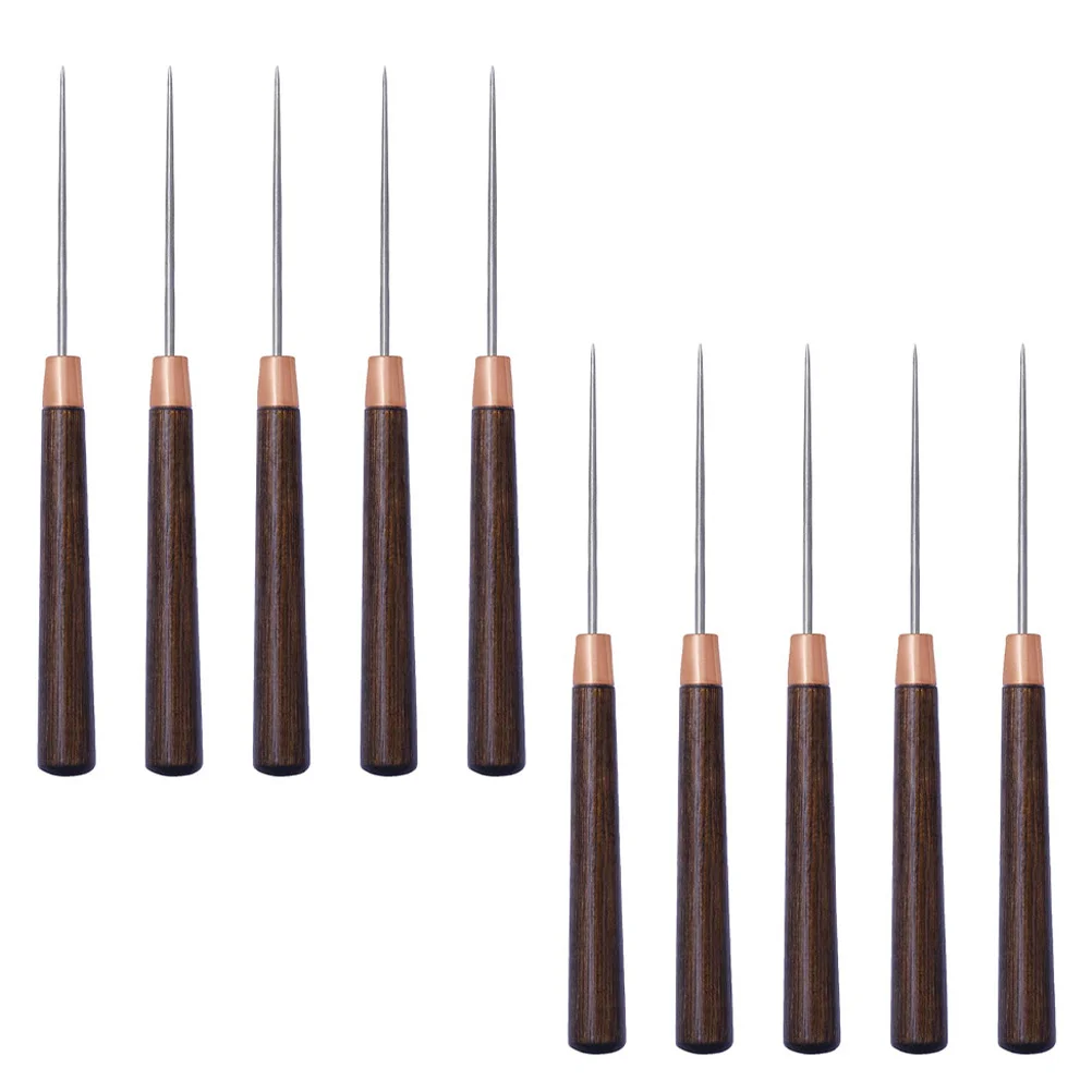 10 Pcs Wooden Handle Awl Hole Punch Awls Handheld Stitching Tools Sewing DIY Supplies Shoe Repair
10 Pcs Wooden Handle Awl Hole Punch Awls Handheld Stitching Tools Sewing DIY Supplies Shoe Repair