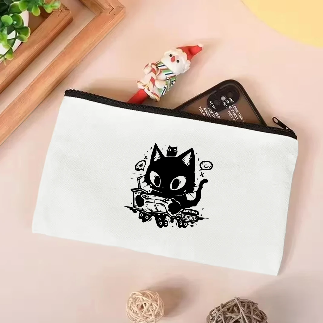 Cute Wacky Black Cats Canvas Tote Bag 13 S60b343fdc130445ab2a5f6d04fb8feeaa