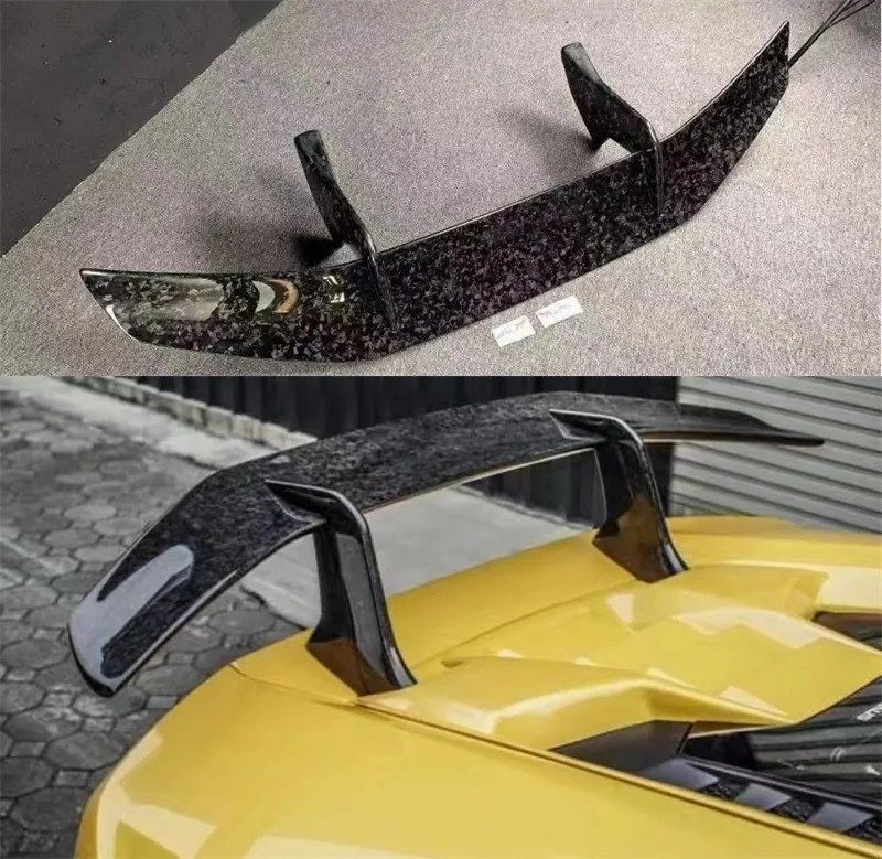 

For Lamborghini Huracan LP580 LP610 2014-2020 High Quality Real Forged Carbon Fiber Car Rear Wing Trunk Lip Spoiler