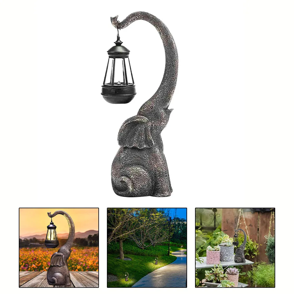 Garden Elephant Statues Decor With Retro Waterproof Energy-saving Solar Lights Outdoor Yard Patio Lawn Resin Craft Ornaments
Garden Elephant Statues Decor With Retro Waterproof Energy-saving Solar Lights Outdoor Yard Patio Lawn Resin Craft Ornaments