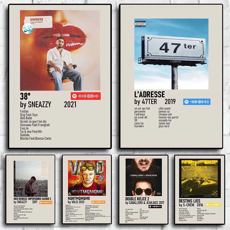 Постер музыкального альбома французского поп-рэпера 47Ter Sneazzy Vald 1995 группа Caballero хип-хоп Рок Печать на холсте настенное искусство домашний декор для комнаты
Постер музыкального альбома французского поп-рэпера 47Ter Sneazzy Vald 1995 группа Caballero хип-хоп Рок Печать на холсте настенное искусство домашний декор для комнаты
