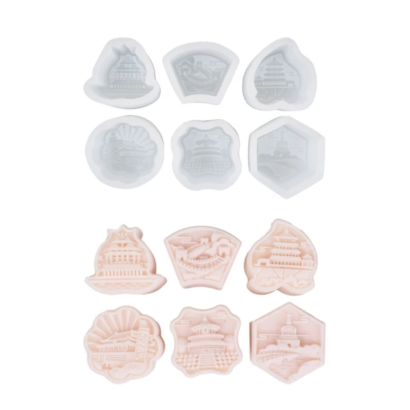 Dessert Moulds Scenic Spots Shape Mooncake Molds Silicone Bean Pastes Cake Mould R7UB
Dessert Moulds Scenic Spots Shape Mooncake Molds Silicone Bean Pastes Cake Mould R7UB