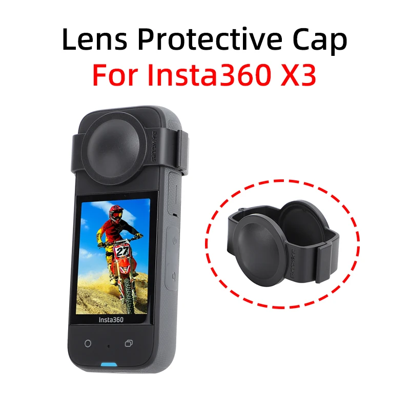 

Для панорамной спортивной камеры Insta360 X3 Защита объектива от царапин защитная крышка для объектива Insta360 X3 защитные аксессуары