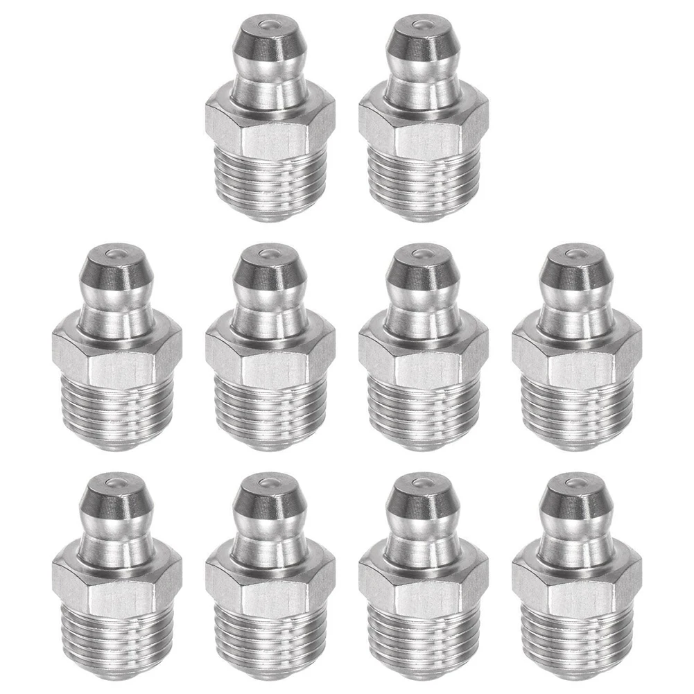 10Pcs Straight Hydraulic Grease Fitting M10 Thread Kit Grease Nozzle Connection 201 Stainless Steel Grease Nipples For Bearings
10Pcs Straight Hydraulic Grease Fitting M10 Thread Kit Grease Nozzle Connection 201 Stainless Steel Grease Nipples For Bearings