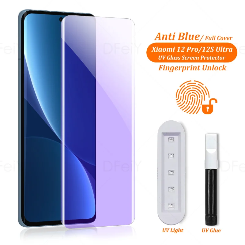 Anti Blue Light Tempered Glass For Xiaomi 12 Pro UV Screen Protector For Xiaomi 12S Ultra 12S Pro UV Glass
Anti Blue Light Tempered Glass For Xiaomi 12 Pro UV Screen Protector For Xiaomi 12S Ultra 12S Pro UV Glass