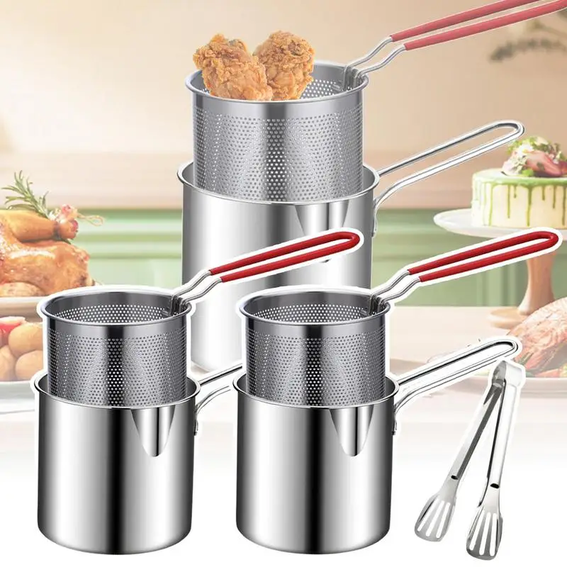 Japanese Deep Frying Pot With A Thermometer And A Lid 304 Stainless Steel For Frying Chicken Leg Dried Fish Chips Chicken Chops
Japanese Deep Frying Pot With A Thermometer And A Lid 304 Stainless Steel For Frying Chicken Leg Dried Fish Chips Chicken Chops