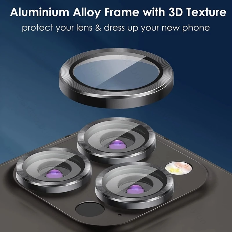 Titanium Alloy Tempered Glass Camera Lens Protector Cover for iPhone 16 ProMax iPhone16 Pro Max Plus Phone Lens Film Accessories Titanium Alloy Tempered Glass Camera Lens Protector Cover for iPhone 16 ProMax iPhone16 Pro Max Plus Phone Lens Film Accessories