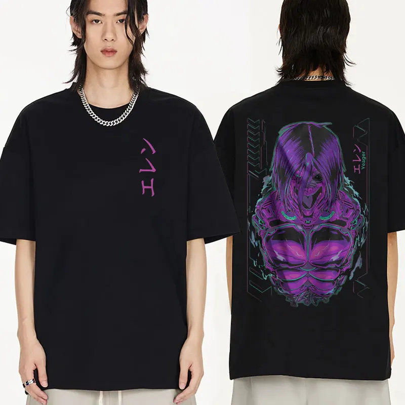 Japanese Anime Attack on Titan T-Shirt Ackerman Mikasa Eren Jaeger Graphics T Shirt Men Women's Short Sleeve Tees Streetwear
Japanese Anime Attack on Titan T-Shirt Ackerman Mikasa Eren Jaeger Graphics T Shirt Men Women's Short Sleeve Tees Streetwear