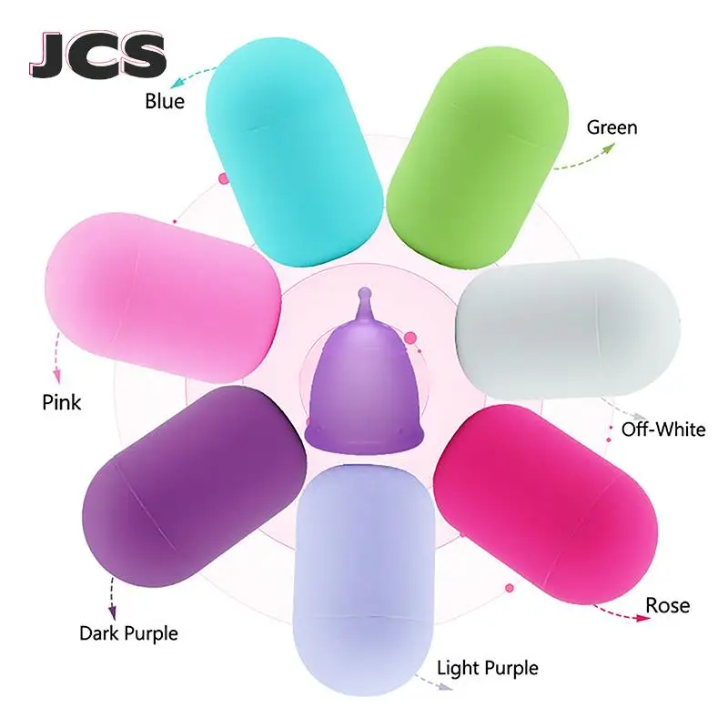 

Portable Menstrual Cup Storage Case Medical Silicone Leak-proof Lady Women Menstrual Period Cup Box Feminine Hygiene Product