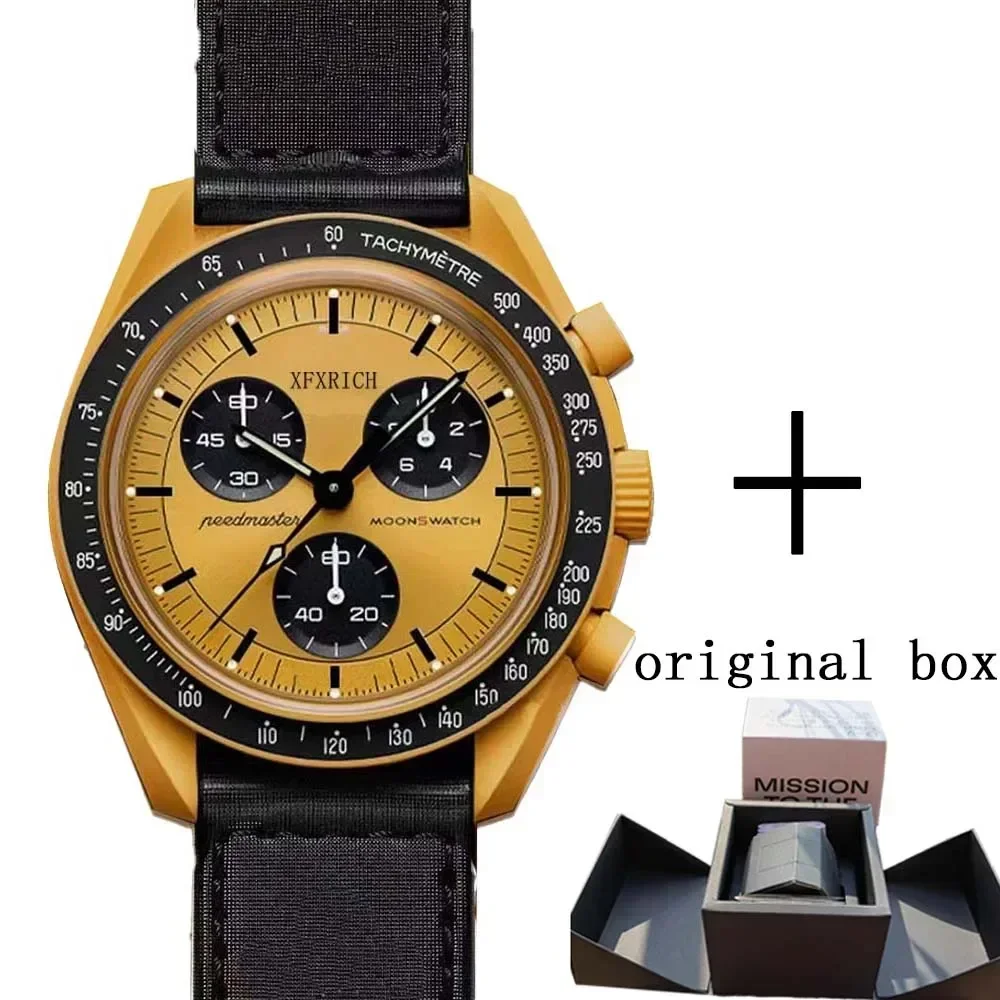

2024 Hot New Quality Original Brand Original Box Watches For Mens Plastic Case Chronograph Watch Explore Planet AAA Male Clocks
