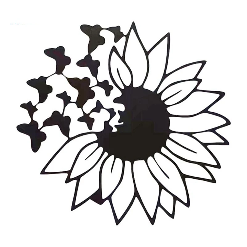 Metal Flowers Wall Art Metal 3D Butterfly Sunflower Wall Decoration Garden Metal Wall
Metal Flowers Wall Art Metal 3D Butterfly Sunflower Wall Decoration Garden Metal Wall