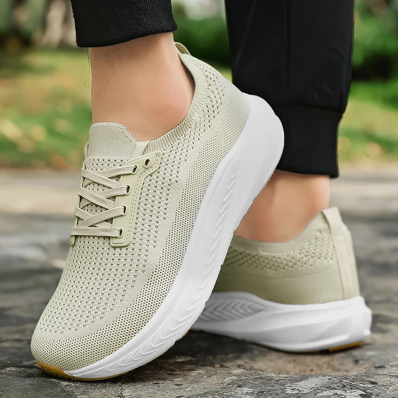 الانزلاق على الرجال أحذية مشي غير رسمية واسعة تو أحذية رياضية محبوك شبكة الجري أحذية رياضية موضة سميكة وحيد في الهواء الطلق أحذية للمشي الانزلاق على الرجال أحذية مشي غير رسمية واسعة تو أحذية رياضية محبوك شبكة الجري أحذية رياضية موضة سميكة وحيد في الهواء الطلق أحذية للمشي