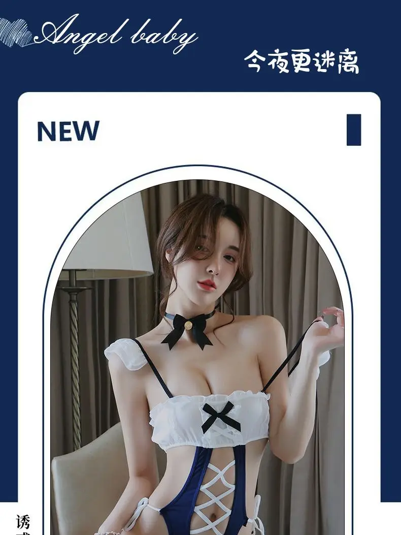 Simple and Convenient Erotic Underwear Sexy Temptation Bow Suspender Nightdress Secret Buckle Open File Uniform Temptation Women
Simple and Convenient Erotic Underwear Sexy Temptation Bow Suspender Nightdress Secret Buckle Open File Uniform Temptation Women