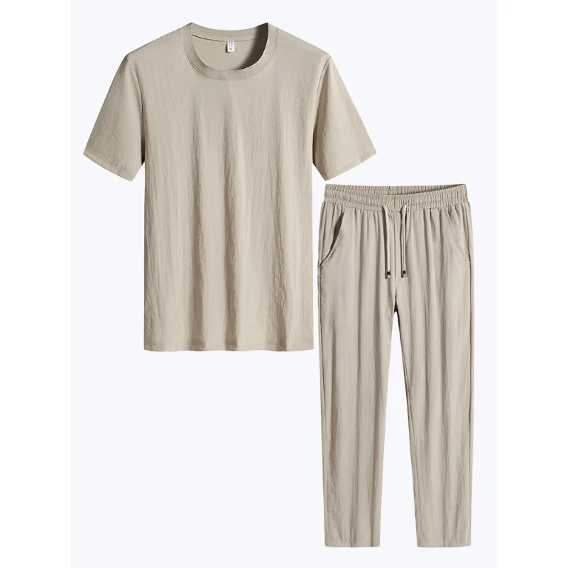 Summer Men's Tracksuits Plus Size T-shirts+Pants 2 Piece Clothing Sets Men Sportswear Straight Casual Jogger Sweat Suits 8XL
Summer Men's Tracksuits Plus Size T-shirts+Pants 2 Piece Clothing Sets Men Sportswear Straight Casual Jogger Sweat Suits 8XL