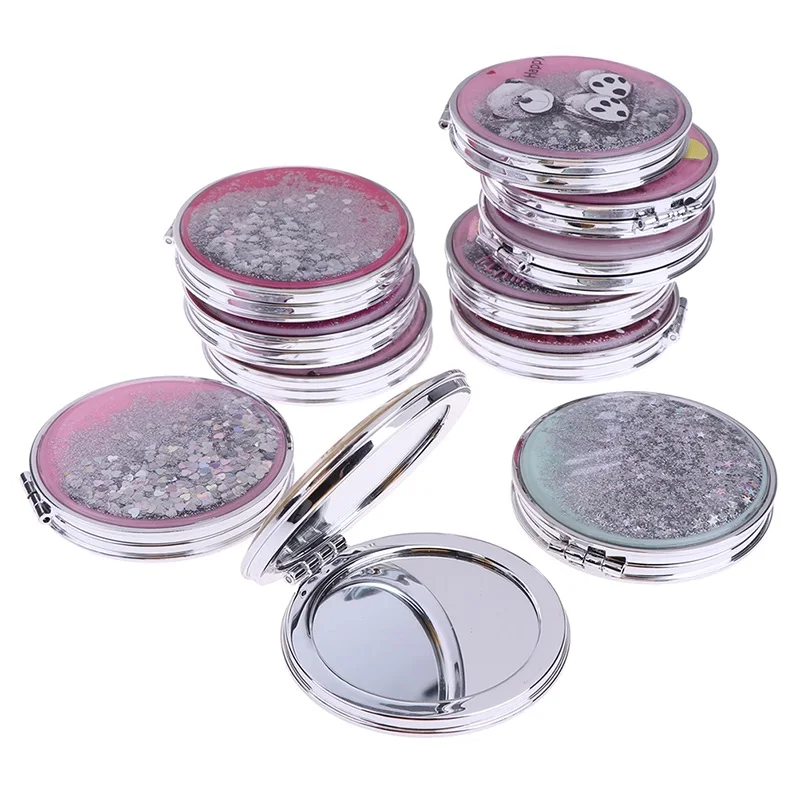 DSHOU199 Compact Pocket Portable Double Sided Folding Cosmetic Mirror Mini Make-Up Mirror With Sparkling Flowing Sand
DSHOU199 Compact Pocket Portable Double Sided Folding Cosmetic Mirror Mini Make-Up Mirror With Sparkling Flowing Sand