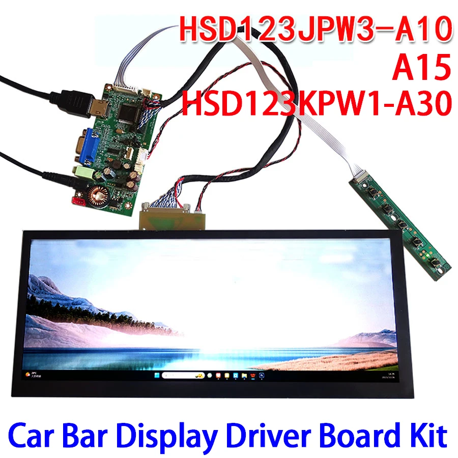 ДЛЯ HannStar 1920x720 Series 12,3 "Bar Display HSD123JPW3-A10 2ch 8bit 50pins кабель FFC LVDS HDMI VGA LCD Driver Board Kit
ДЛЯ HannStar 1920x720 Series 12,3 "Bar Display HSD123JPW3-A10 2ch 8bit 50pins кабель FFC LVDS HDMI VGA LCD Driver Board Kit