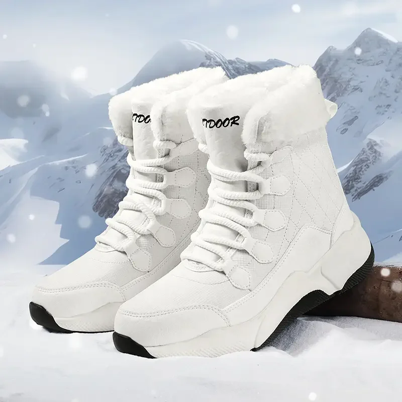 Boots Women's 2023 Winter Thick Sole Ankle Boots Very Warm Women's Winter Boots Black Thick Sole Shoes Lace Up High Boots
Boots Women's 2023 Winter Thick Sole Ankle Boots Very Warm Women's Winter Boots Black Thick Sole Shoes Lace Up High Boots