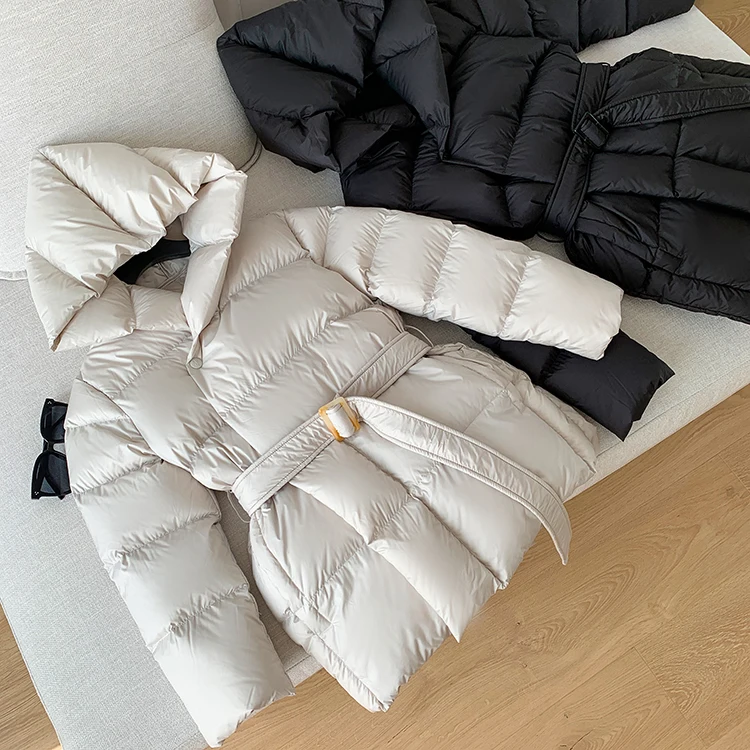 Winter Women's Down Jackets Ultra Light Warm Casual Coat Female Puffer Jacket With Belt Plus Size Hooded Short Parka 4 Mallzona S60c828c664a84dbc82fe4780bd8ee24f8 Winter Women's Down Jackets Ultra Light Warm Casual Coat Female Puffer Jacket With Belt Plus Size Hooded Short Parka Mallzona