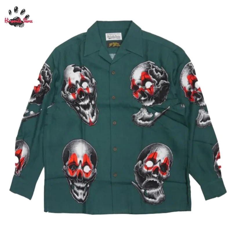 Tattooed Skull WACKO MARIA Long Sleeve Shirts Men Woman 2024 Hawaii Casual Best Quality Streetwear
Tattooed Skull WACKO MARIA Long Sleeve Shirts Men Woman 2024 Hawaii Casual Best Quality Streetwear