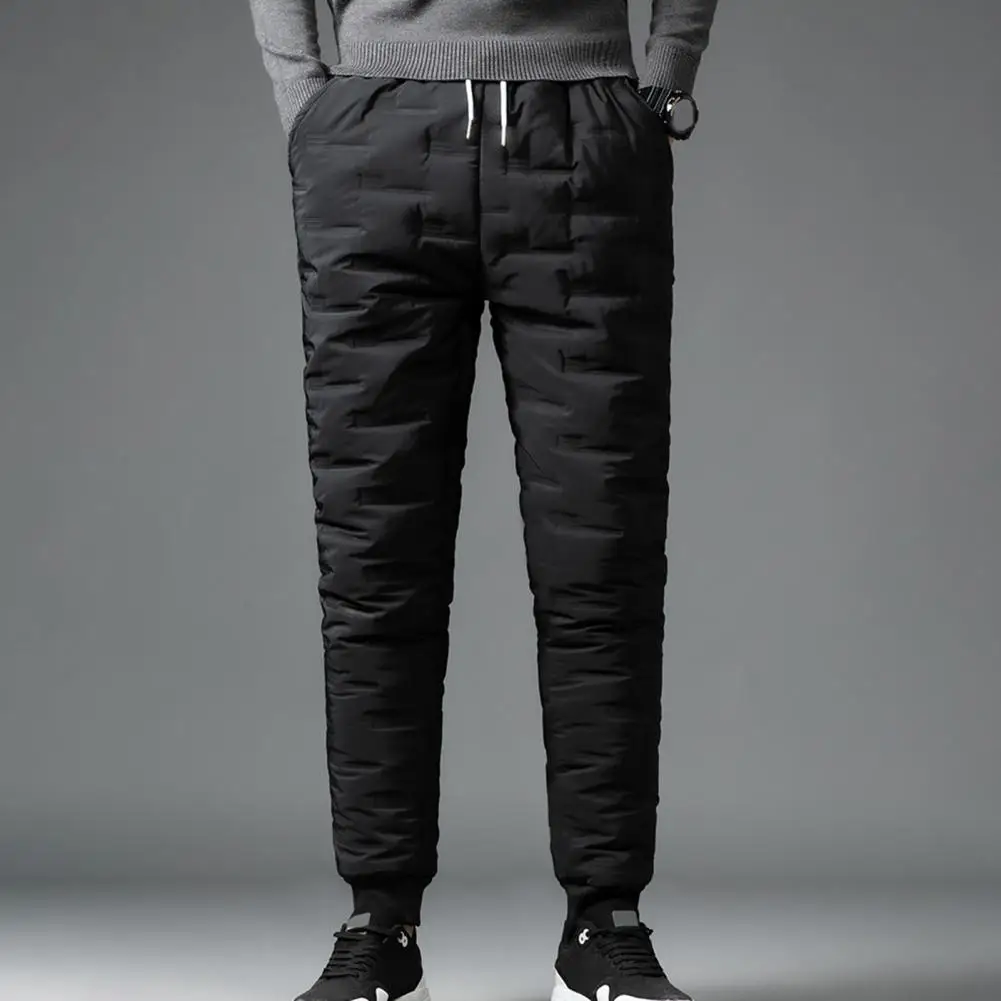 Winter Men Pants Cotton Padded Elastic Waist Solid Color Thickened Plush Lining Coldproof Trousers City Military Tactical Pants
Winter Men Pants Cotton Padded Elastic Waist Solid Color Thickened Plush Lining Coldproof Trousers City Military Tactical Pants