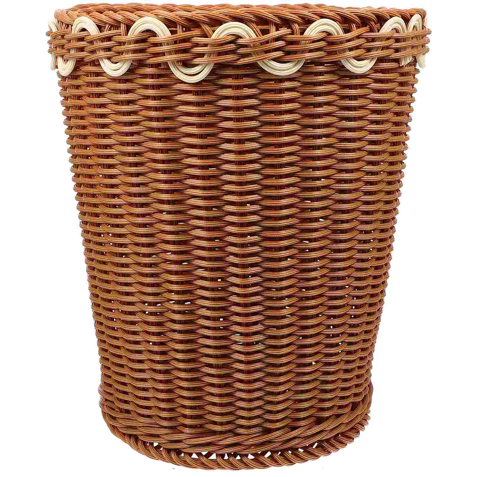

Simulated Bucket Bin Storage Basket Waste Imitation Sundries Simulation Laundry Imitated Home Flower Multipurpose Can