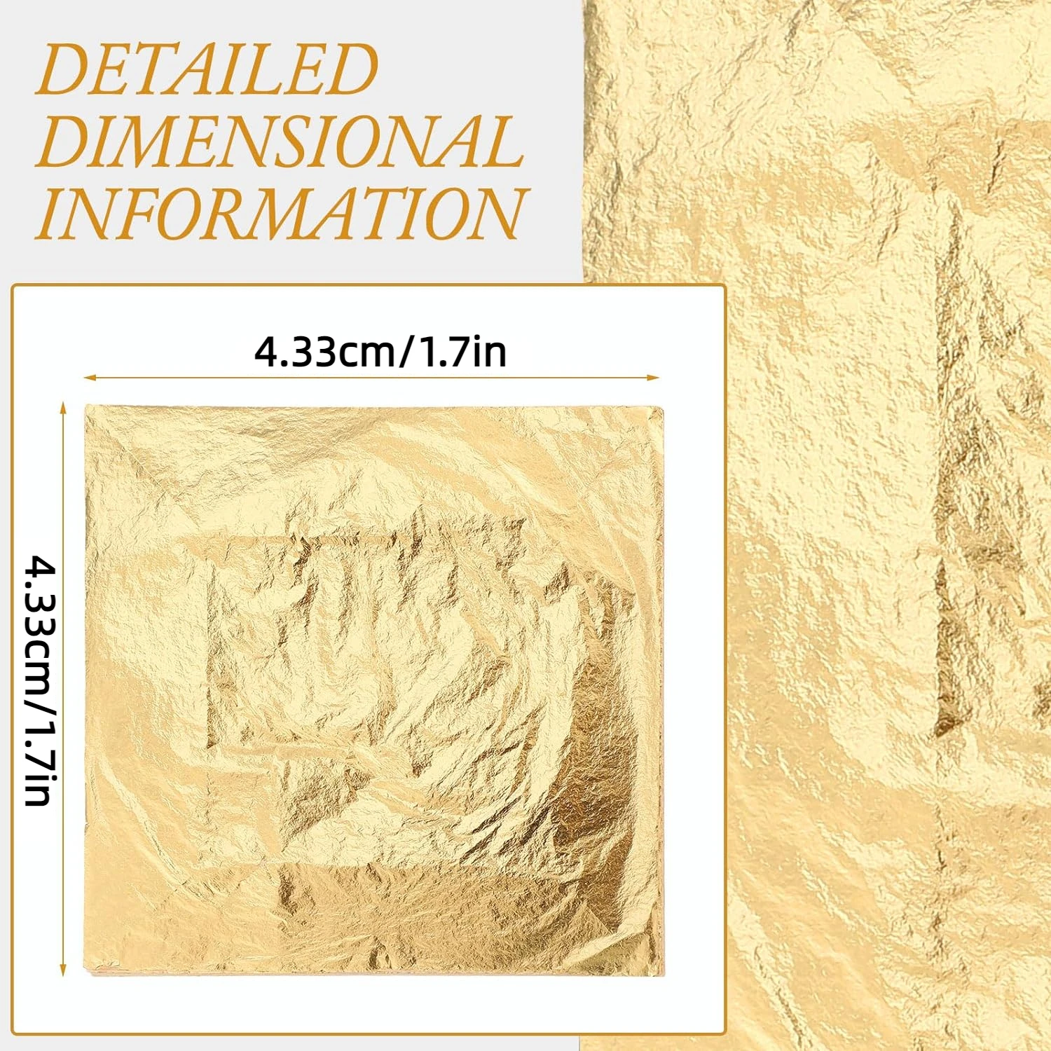 Gold Leaf Sheets Real Gold Foil Cake Steak Decoration Skin Care Gilding Arts and Crafts Paper Pure Gold Leaf Flake
Gold Leaf Sheets Real Gold Foil Cake Steak Decoration Skin Care Gilding Arts and Crafts Paper Pure Gold Leaf Flake