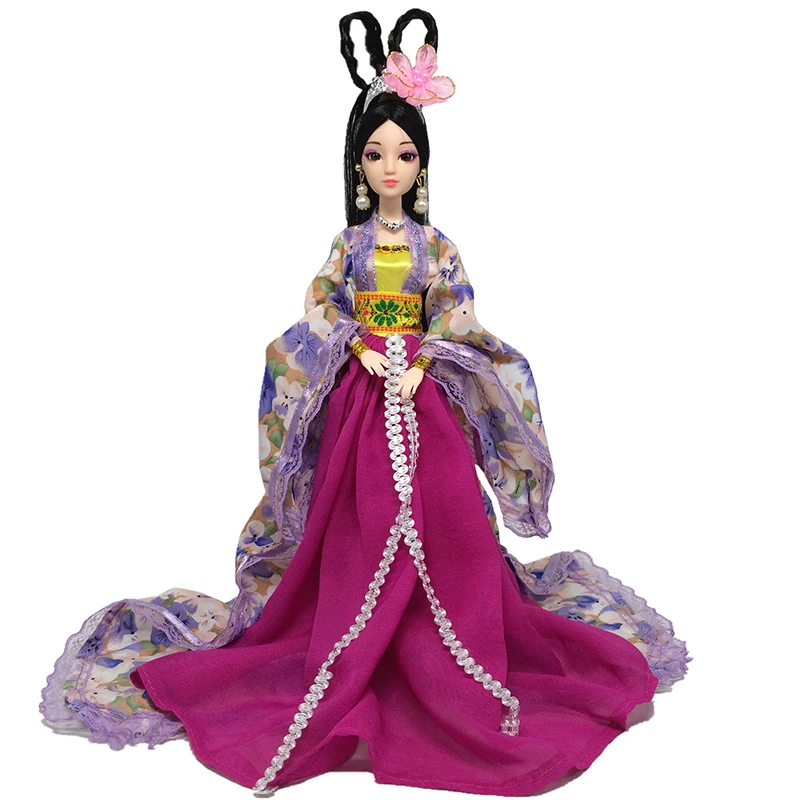 New 30cm Doll Full Set Chinese Style Costume Doll Set 1/6 Bjd Doll with Headwear Girls Play House Dress Up Toys
New 30cm Doll Full Set Chinese Style Costume Doll Set 1/6 Bjd Doll with Headwear Girls Play House Dress Up Toys