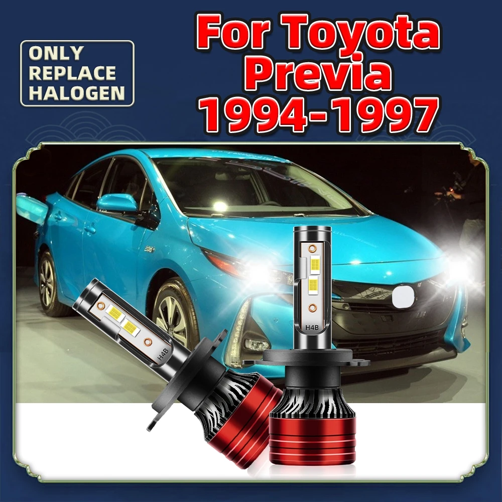 2PCS Led Headlights CSP Bulbs H4 Hi/Low Turbo Lamp 120W 16000LM 12V Car Front Replacement For Toyota Previa 1994 1995 1996 1997
2PCS Led Headlights CSP Bulbs H4 Hi/Low Turbo Lamp 120W 16000LM 12V Car Front Replacement For Toyota Previa 1994 1995 1996 1997