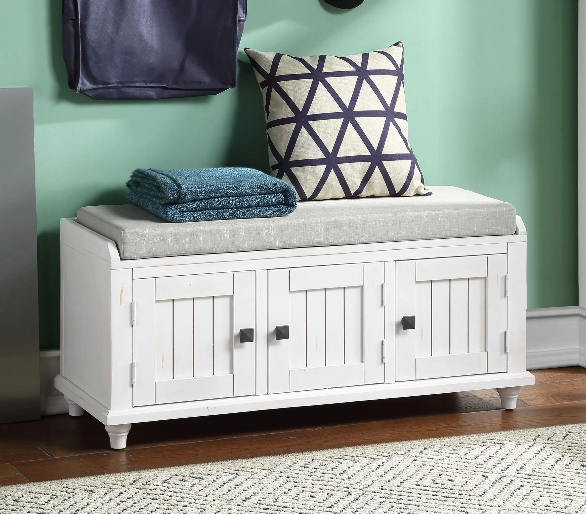 Wood Storage Bench with 2 Cabinets, Entryway Bench, Shoe Bench, Collection Organizer with Cushion for Home
Wood Storage Bench with 2 Cabinets, Entryway Bench, Shoe Bench, Collection Organizer with Cushion for Home