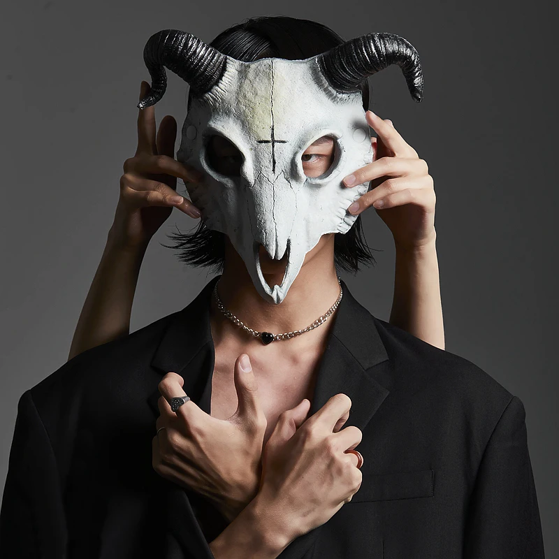 Halloween Cosplay Goat Skull Mask Halloween Party Demon Animal Skeleton Mask Rave Stage Show Halloween Mask Party Decor Gifts
Halloween Cosplay Goat Skull Mask Halloween Party Demon Animal Skeleton Mask Rave Stage Show Halloween Mask Party Decor Gifts