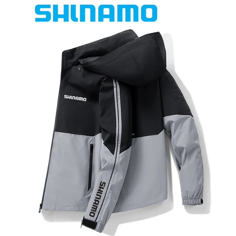 Men's Spring and Summer Fishing Jacket Windproof Waterproof Outerwear Hiking Windbreaker Sports Fishing Clothing Removable Hat
Men's Spring and Summer Fishing Jacket Windproof Waterproof Outerwear Hiking Windbreaker Sports Fishing Clothing Removable Hat