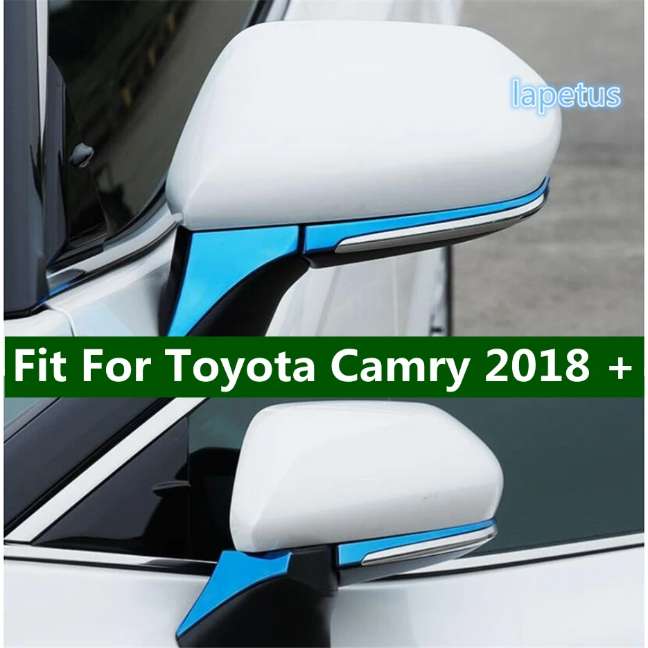 

Car Accessories Side Door Rearview Mirror Overlay Strip Anti-Scratch Decor Strips Cover Trim Fit For Toyota Camry 2018 - 2022